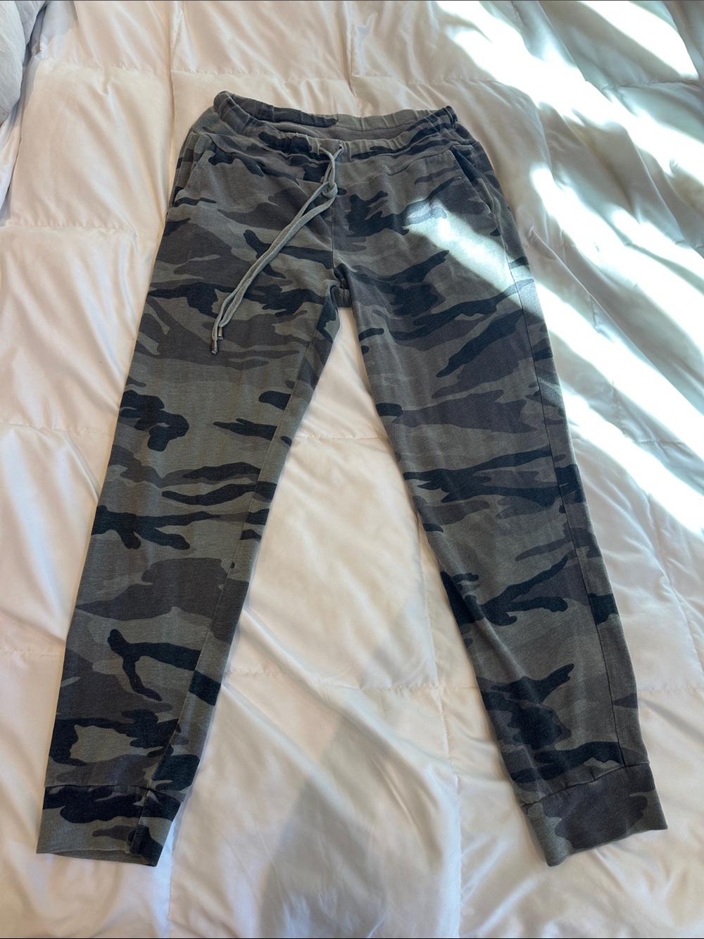 Splendid Green Camo Track Joggers